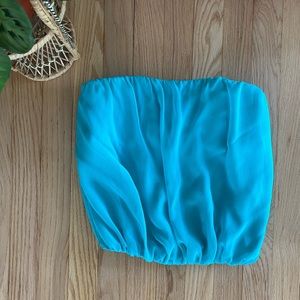 Alice + Olivia silk strapless top